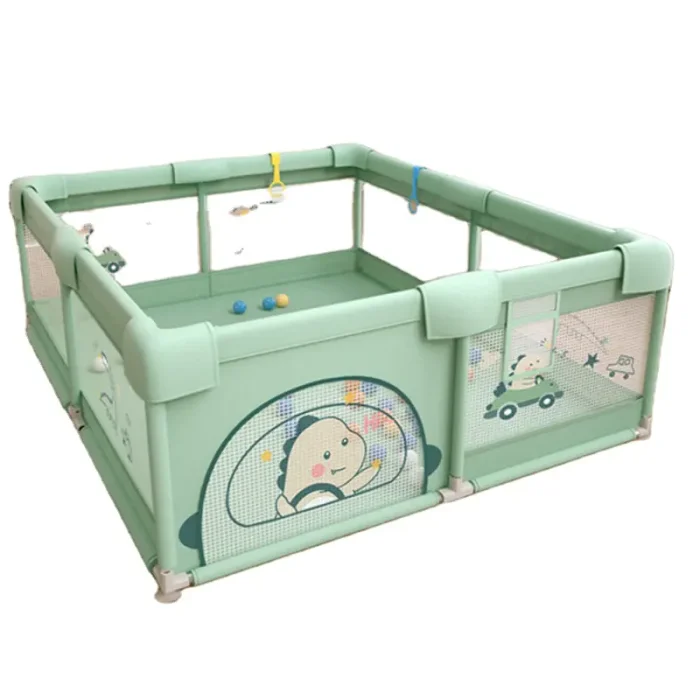 استخر توپ و پارک حفاظ کودک  پارچه ای رنگ سبز کد 7074834