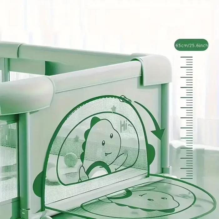 استخر توپ و پارک حفاظ کودک  پارچه ای رنگ سبز کد 7074834