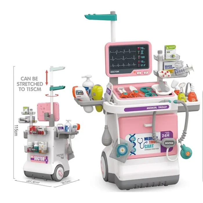 ست میز پزشکی اسباب بازی 32 تکه رنگ صورتی کد ZY1833709