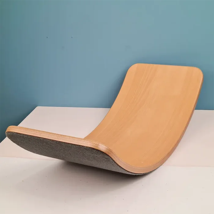 تخته تعادلی چوبی سایز بزرگ با زیره مشکی curvy مدل P/5555/ME