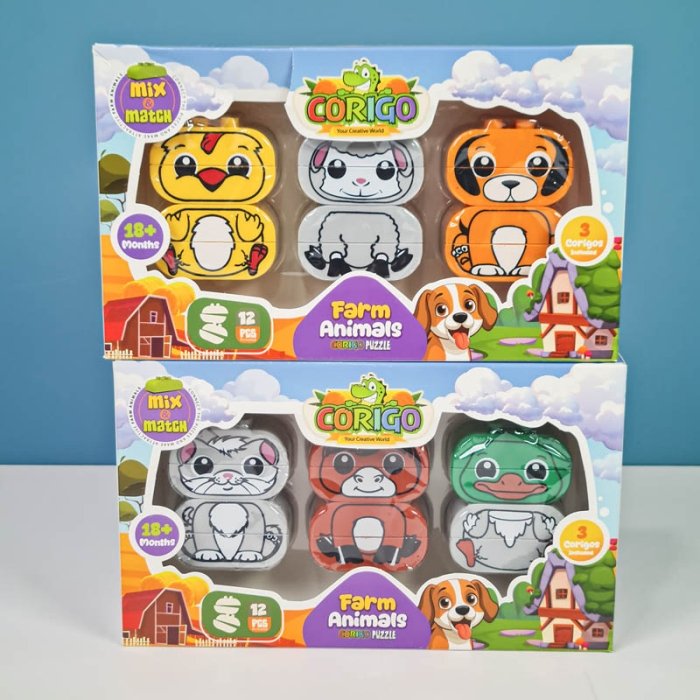 لگو دوپلو حیوانات مزرعه 12 تکه کد CP004