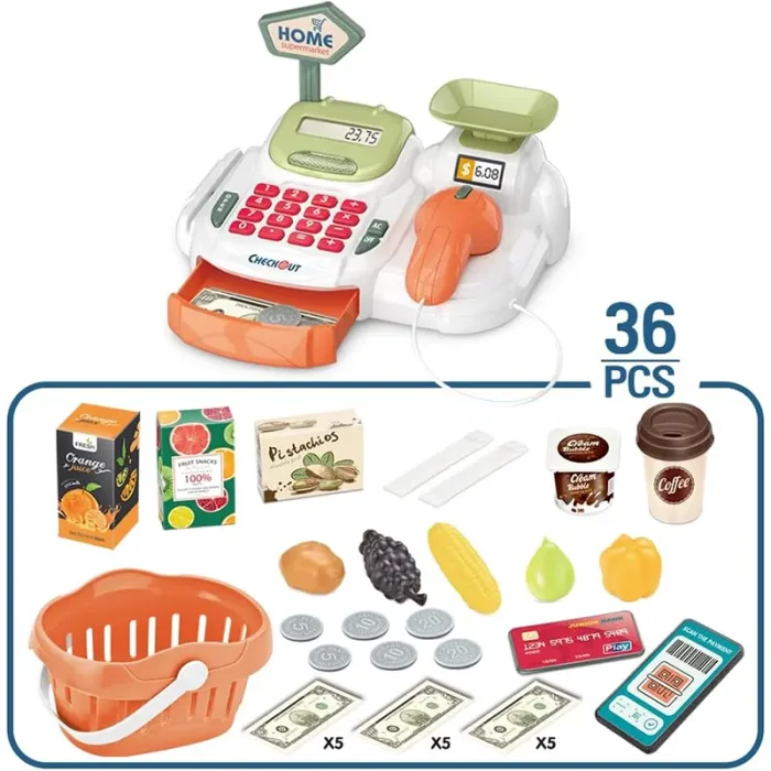 ست صندوق فروشگاهی با سبد خرید 36 تکه کد ZY1405403