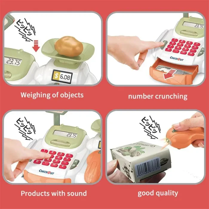 ست صندوق فروشگاهی با سبد خرید 36 تکه کد ZY1405403