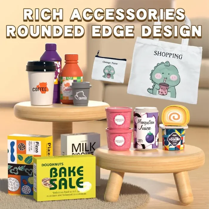 اسباب بازی سوپر مارکت 46 تکه رنگ صورتی کد ZY1604823