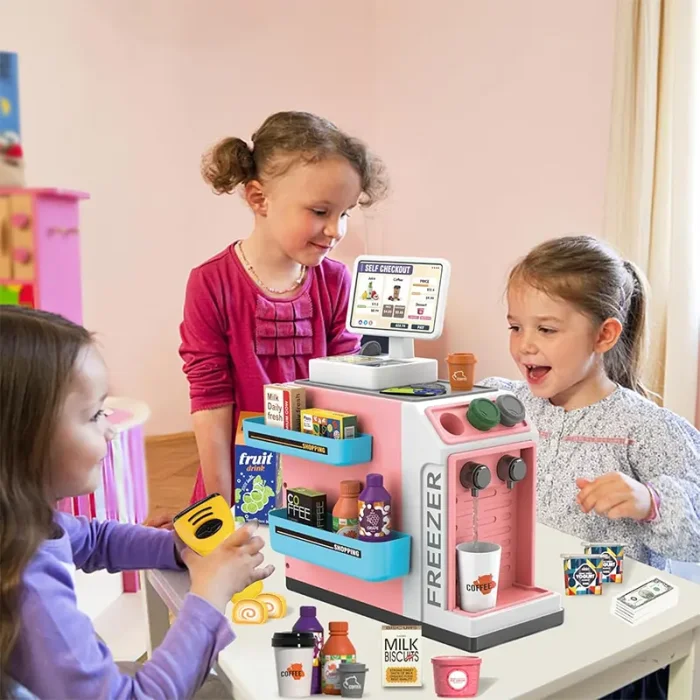 اسباب بازی سوپر مارکت 46 تکه رنگ صورتی کد ZY1604823