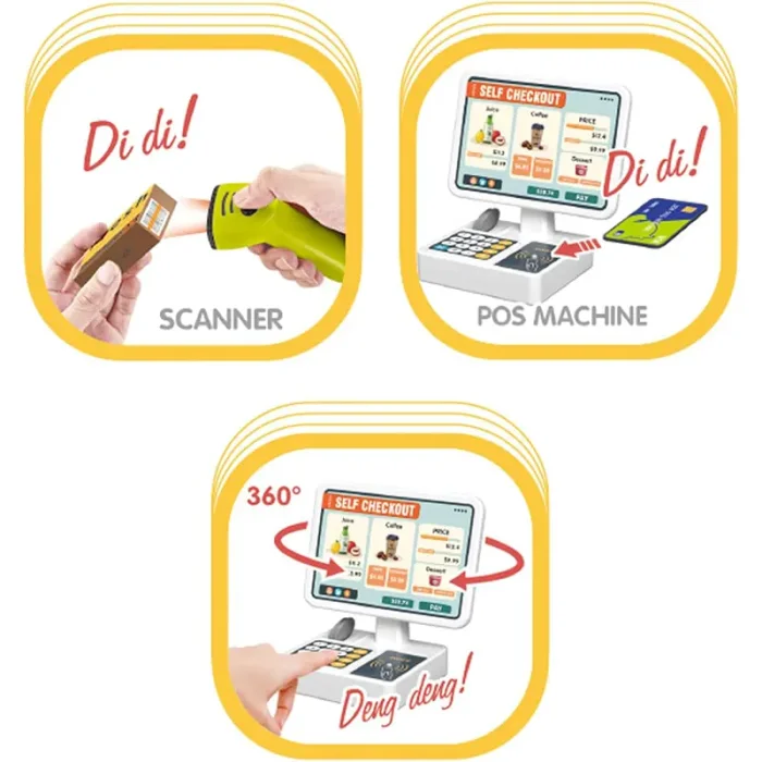 اسباب بازی سوپر مارکت 60 تکه به همراه ترولی کد ZY1596779