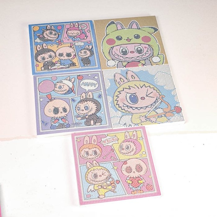 نقاشی الماسی کودک طرح لبوبو کد BYAQ22