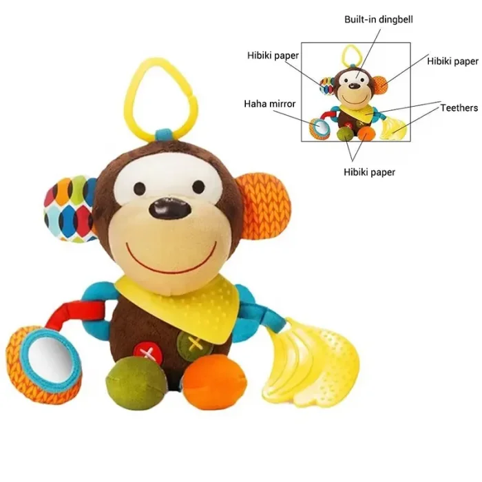 عروسک پولیشی جغجغه ای مدل میمون کد 7086252