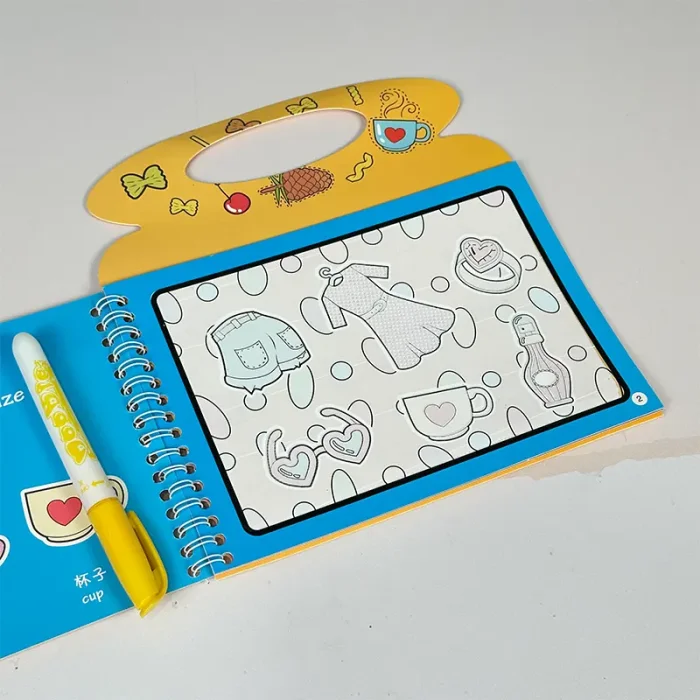 کتاب جادویی رنگ آمیزی با آب (مجیک واتر) مدل دختر کد DH14