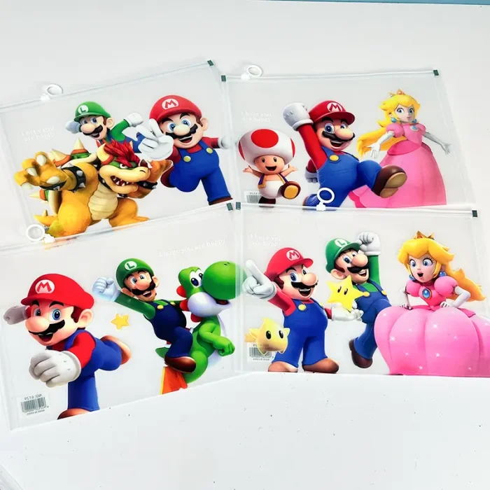 کاور A4 زیپدار فانتزی طرح سوپر ماریو کد 6129