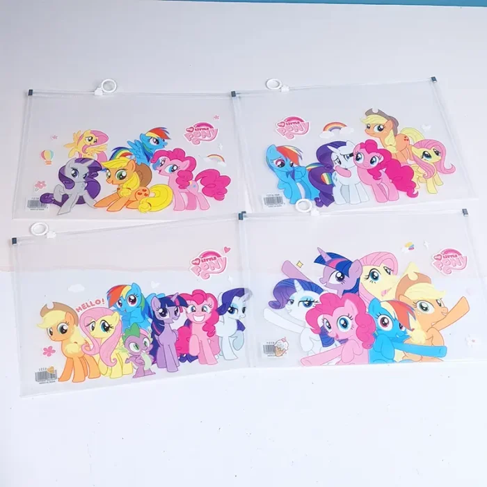 کاور A4 زیپدار فانتزی طرح اسب پونی کد 6151