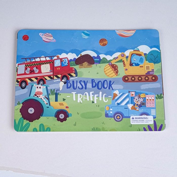 کتاب مونته سوری پازلی busy book مدل ترافیک کد P/100468/T