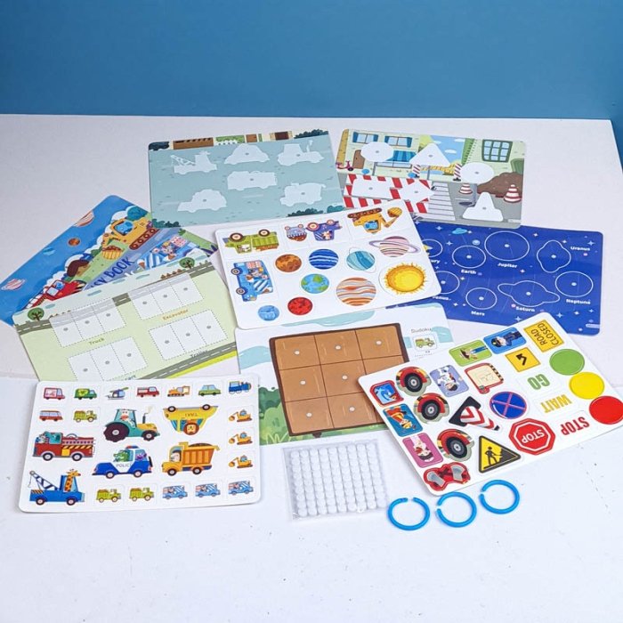 کتاب مونته سوری پازلی busy book مدل ترافیک کد P/100468/T