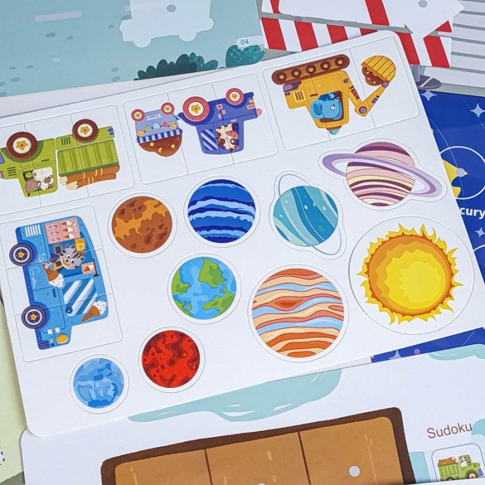 کتاب مونته سوری پازلی busy book مدل ترافیک کد P/100468/T