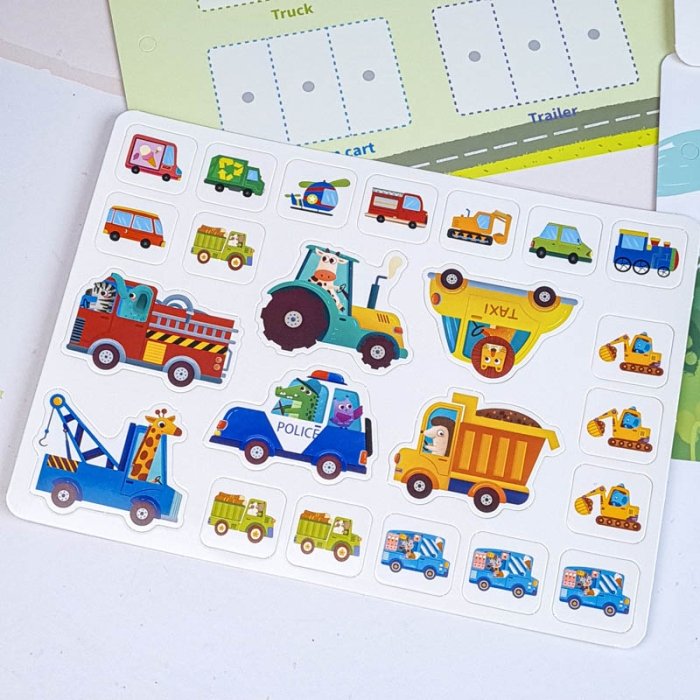 کتاب مونته سوری پازلی busy book مدل ترافیک کد P/100468/T