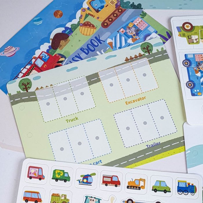 کتاب مونته سوری پازلی busy book مدل ترافیک کد P/100468/T