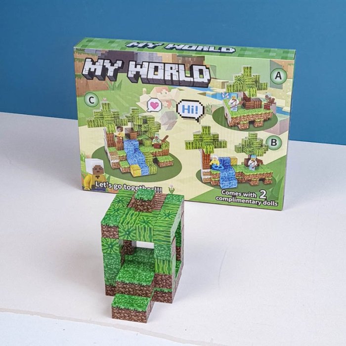 بلوک مغناطیسی ماینکرافت 55 تکه کد SX1001A