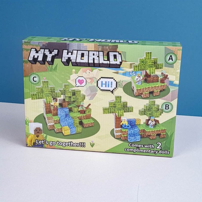 بلوک مغناطیسی ماینکرافت 55 تکه کد SX1001A