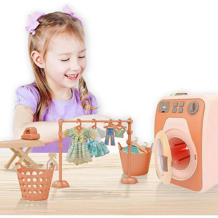 اسباب بازی ماشین لباسشویی 18 تکه کد HJ190