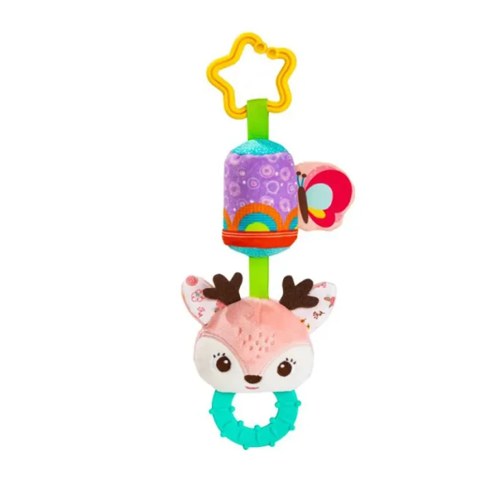 آویز جغجغه ای و دندانگیر کودک طرح حیوانات کد 822707