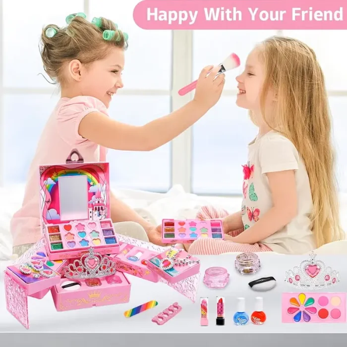 ست لوازم آرایشی کودک سه طبقه کد ZY1924728