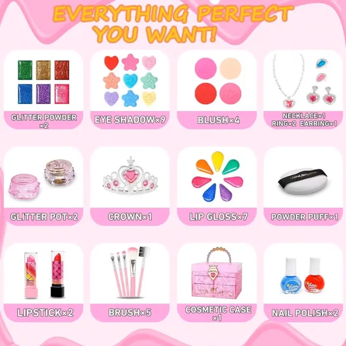 ست لوازم آرایشی کودک سه طبقه کد ZY1924728