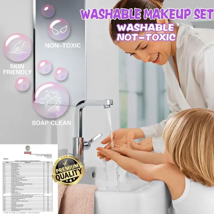 ست لوازم آرایشی کودک سه طبقه کد ZY1924728