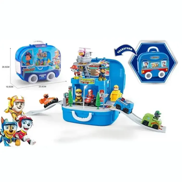 اسباب بازی کیفی پارکینگ و ریسینگ سگهای نگهبان پاوپاترول کد 1255