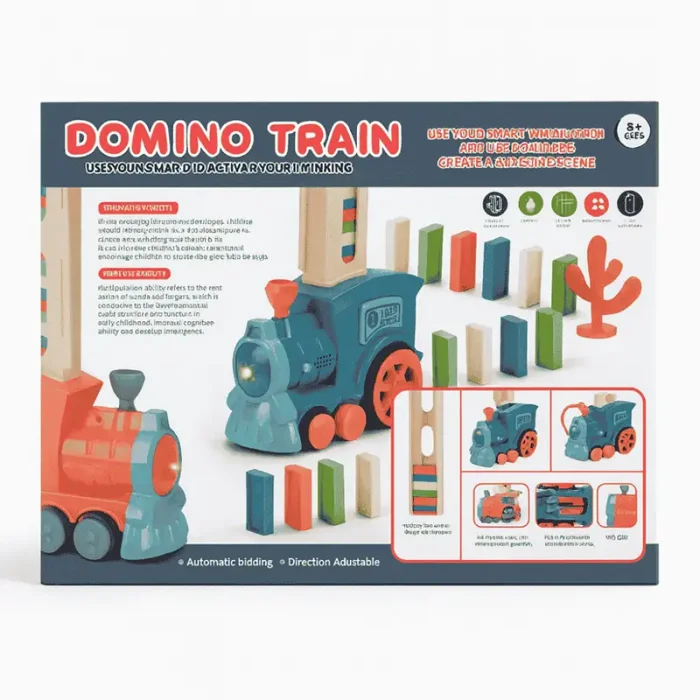 اسباب بازی قطار دومینو ساز 80 عددی کد ZY1637495