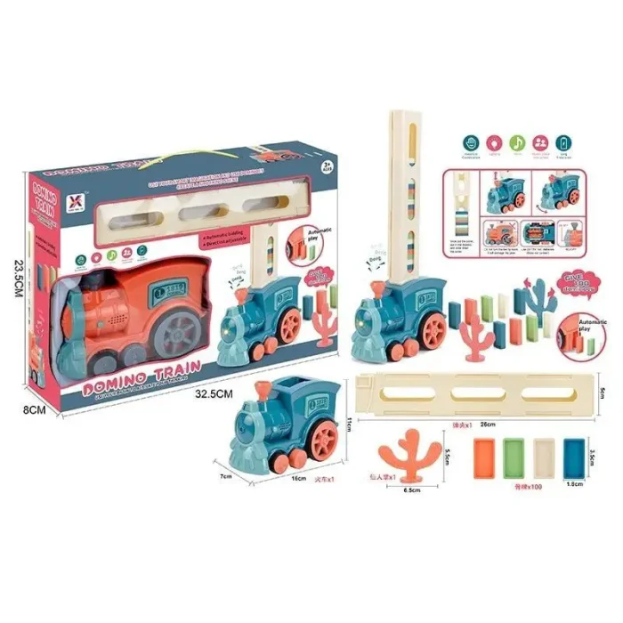 اسباب بازی قطار دومینو ساز 80 عددی کد ZY1637495
