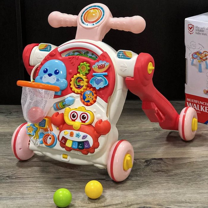 واکر کودک موزیکال هانگر Huanger رنگ صورتی کد HE0827