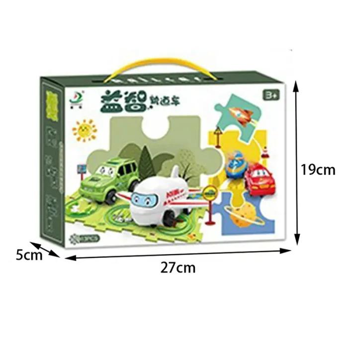 اسباب بازی ماشین ریلی پازلی مدل جنگل کد ZY1541856