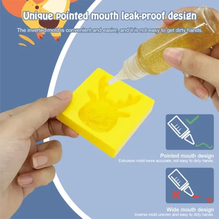 کیت جادویی قالب سازی ژله ای 6 رنگ سطلی کد ZY1733407