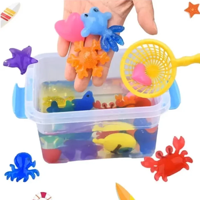 کیت جادویی قالب سازی ژله ای 6 رنگ سطلی کد ZY1733407