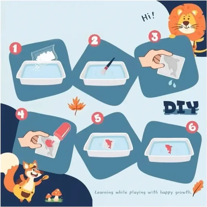 کیت جادویی قالب سازی ژله ای 6 رنگ سطلی کد ZY1733407