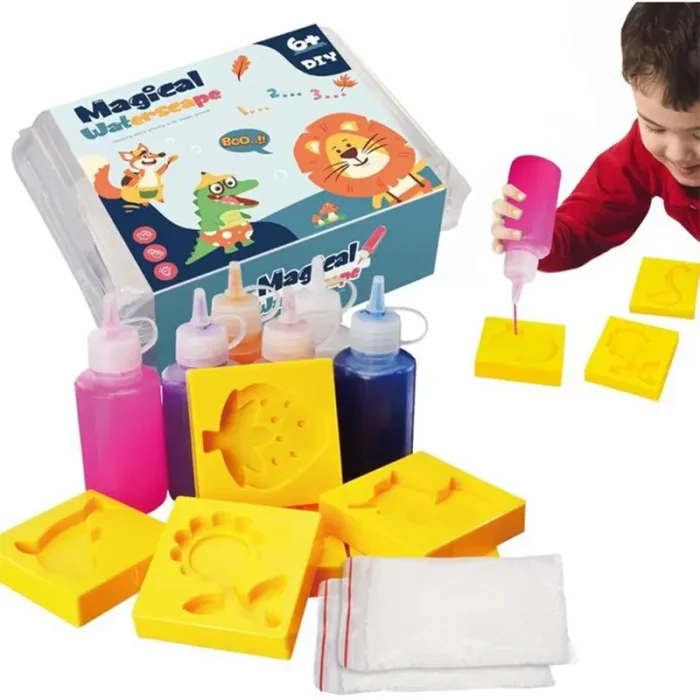 کیت جادویی قالب سازی ژله ای 6 رنگ کد ZY1733406