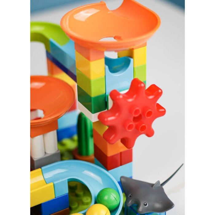 اسباب بازی لگو سرسره توپ طرح حیوانات دریایی  97 تکه  فیلو FEELO کد FL2325