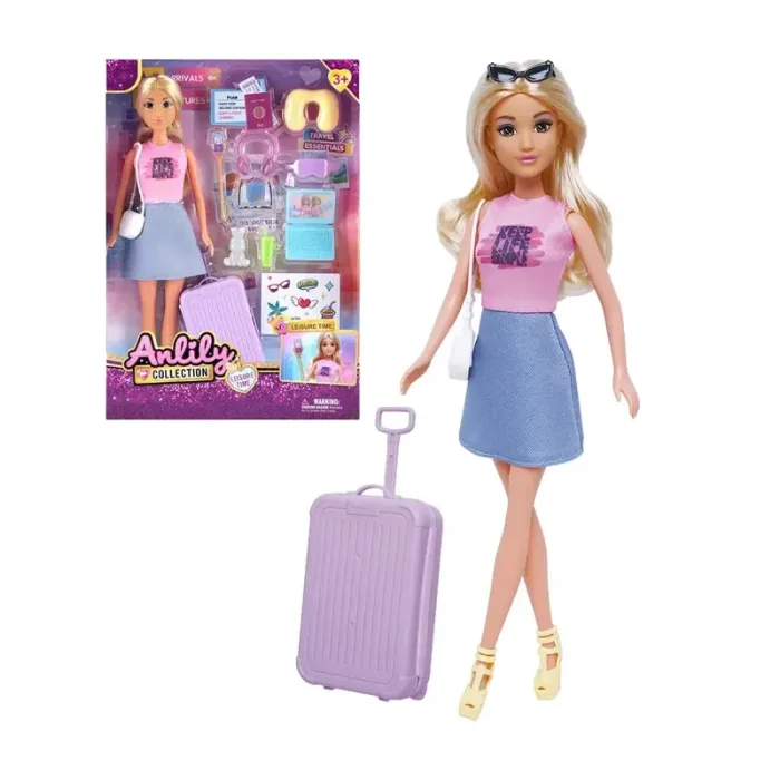 عروسک باربی ANLILY مسافر کد ZY1814702