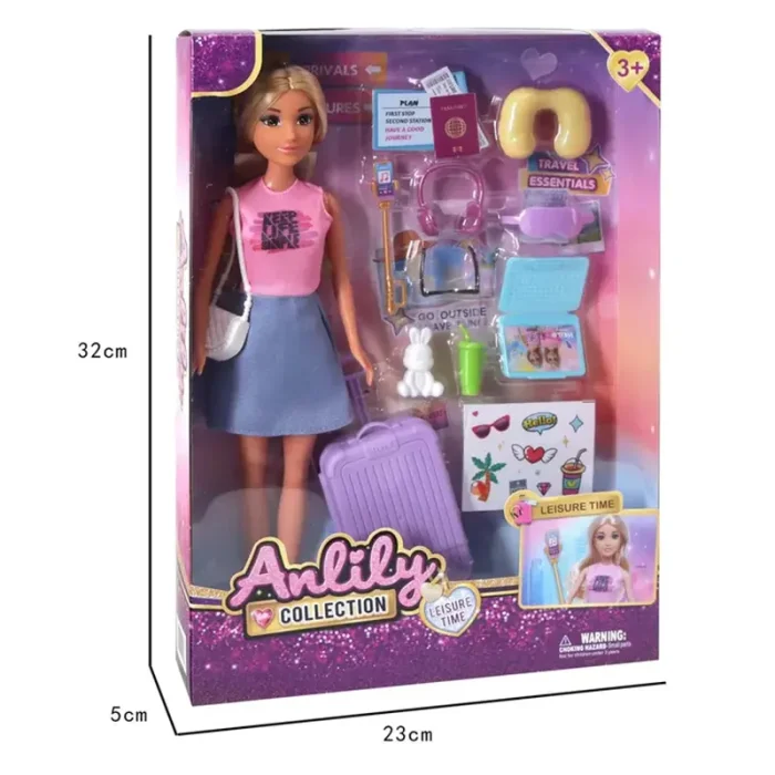 عروسک باربی ANLILY F مسافر کد ZY1814702