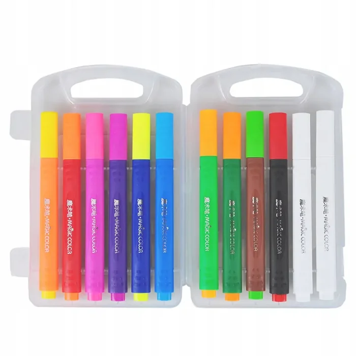 ماژیک جادویی 12 رنگ قابل شستشو کد 21027