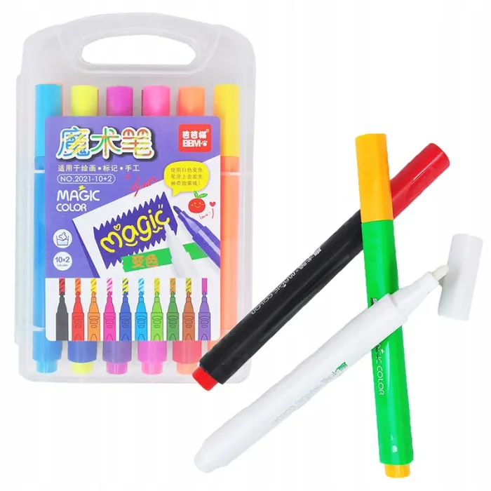 ماژیک جادویی 12 رنگ قابل شستشو کد 21027