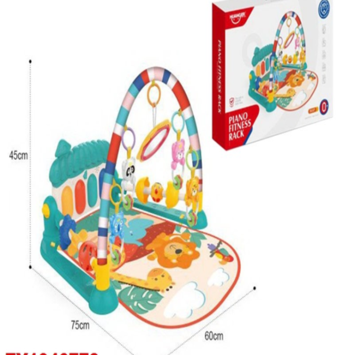 تشک بازی موزیکال کودک هانگر Huanger طرح جنگل نارنجی کد HE0630