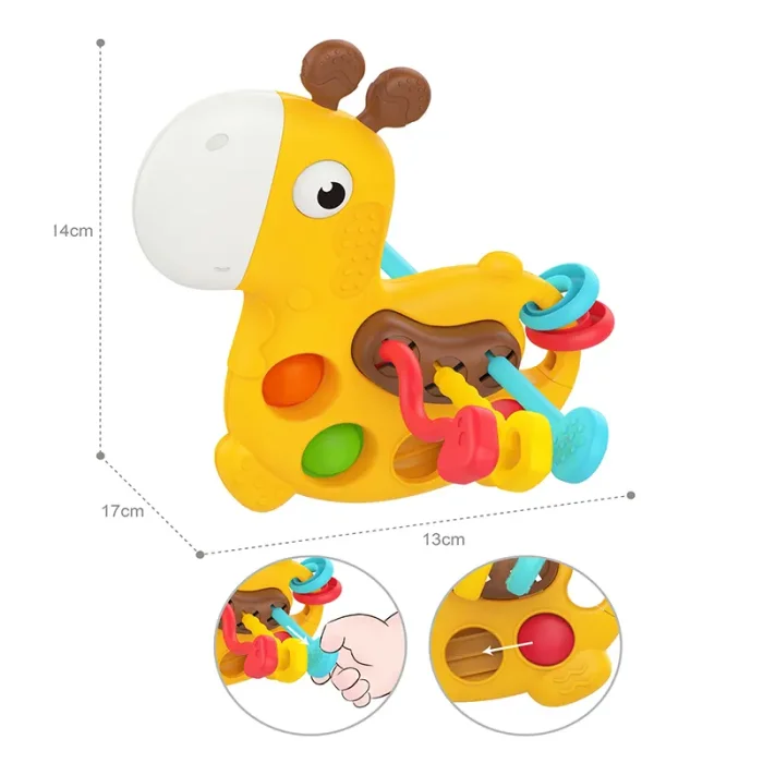 اسباب بازی بیزی بال 5 در 1 هانگر HUANGER طرح زرافه کد ZY1779670