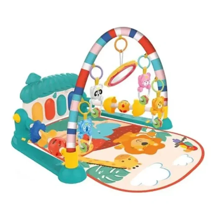 تشک بازی موزیکال کودک هانگر Huanger طرح جنگل آبی کد HE0629