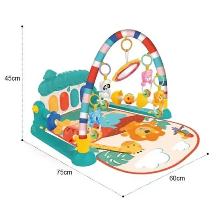 تشک بازی موزیکال کودک هانگر Huanger طرح جنگل آبی کد ZY1046773