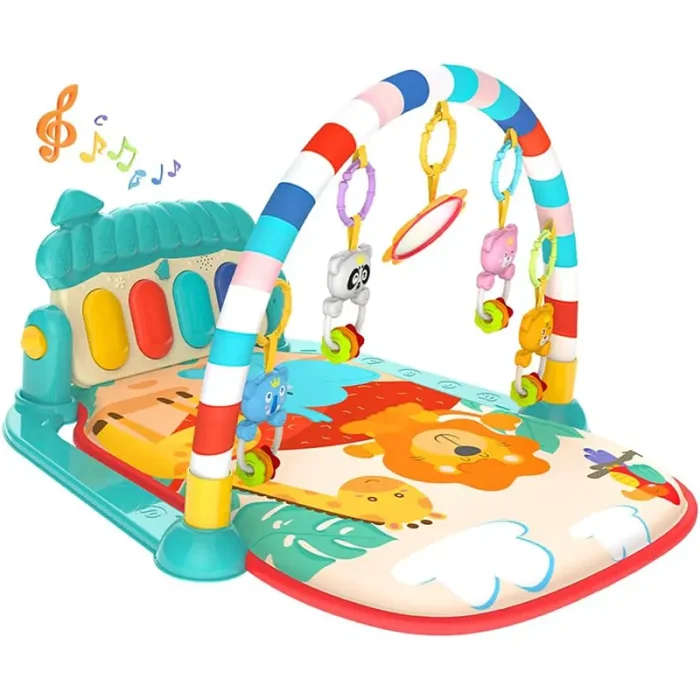 تشک بازی موزیکال کودک هانگر Huanger طرح جنگل آبی کد ZY1046773