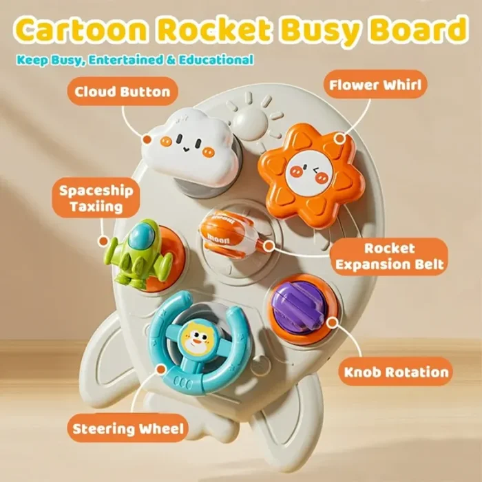 اسباب بازی بیزی بال 4 در 1 طرح موشک کد ZY1765242