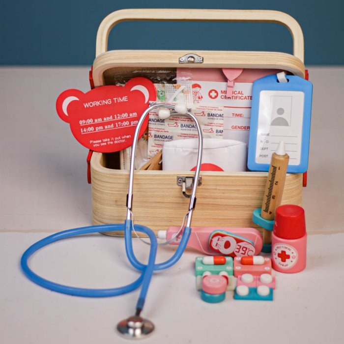 اسباب بازی کیف پزشکی چوبی کد JHTOY352