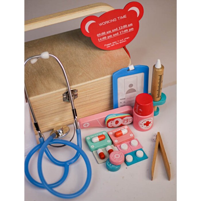 اسباب بازی کیف پزشکی چوبی کد JHTOY352
