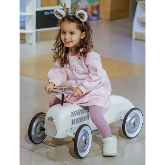 ماشین پایی فلزی کودک رنگ سفید کد P/ZY614585/SE